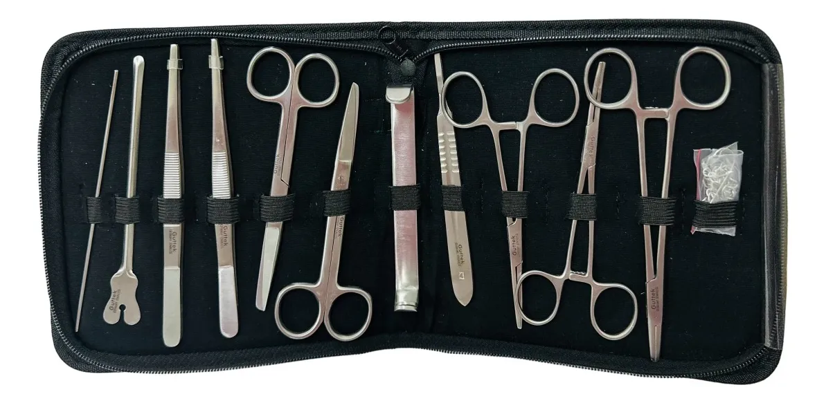 ESTUCHE DE DISECCION GUTTEK C/12 PIEZAS 11-120
